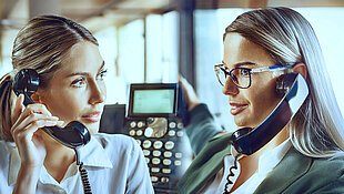 Klassisches Kundentelefonat
